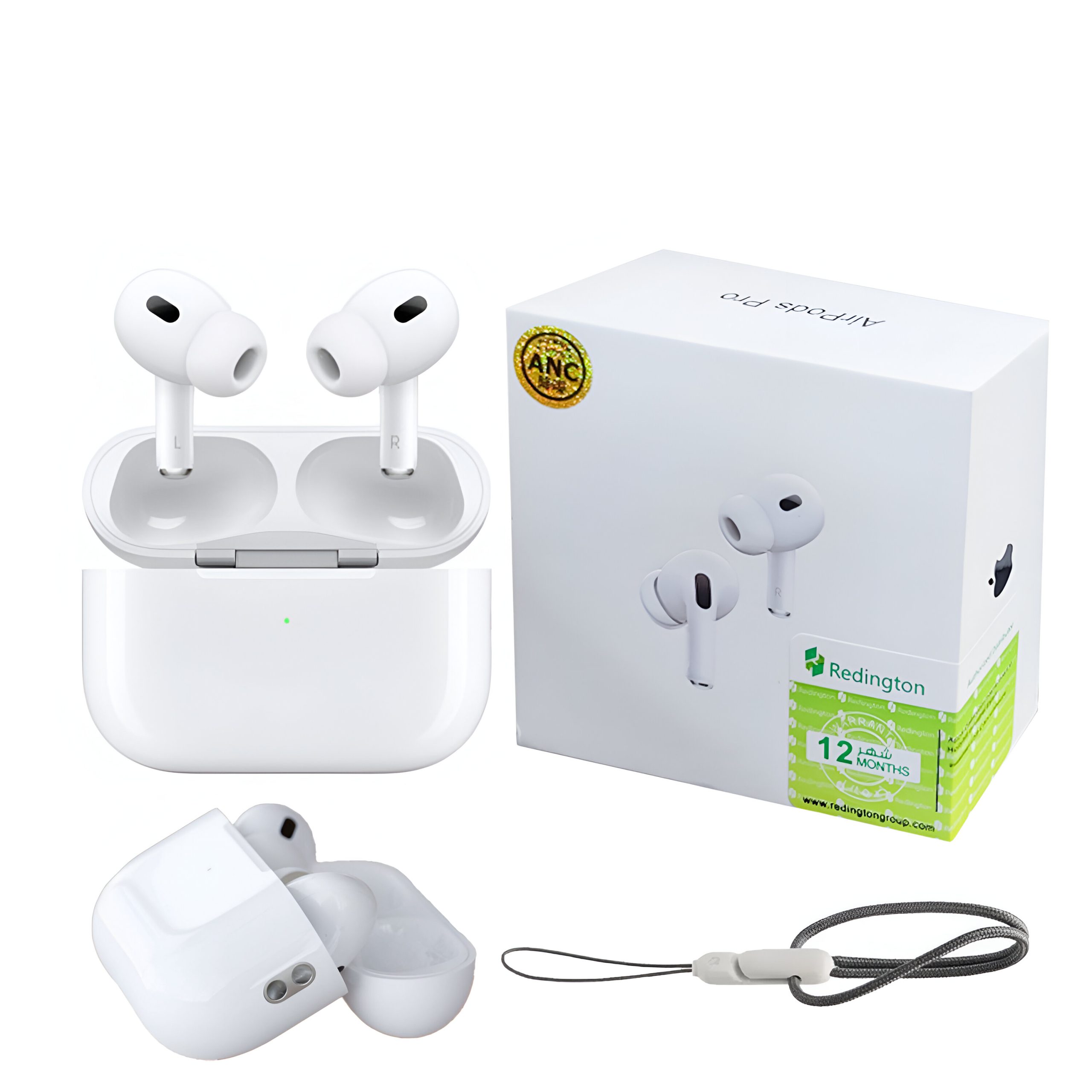 Premium Wireless Earbuds with ANC | Pro 2 Style | Bluetooth 5.0 | White